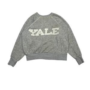 Vintage Yale University Sweatshirt Men's Small Velva Sheen Made in USA 60s 70s